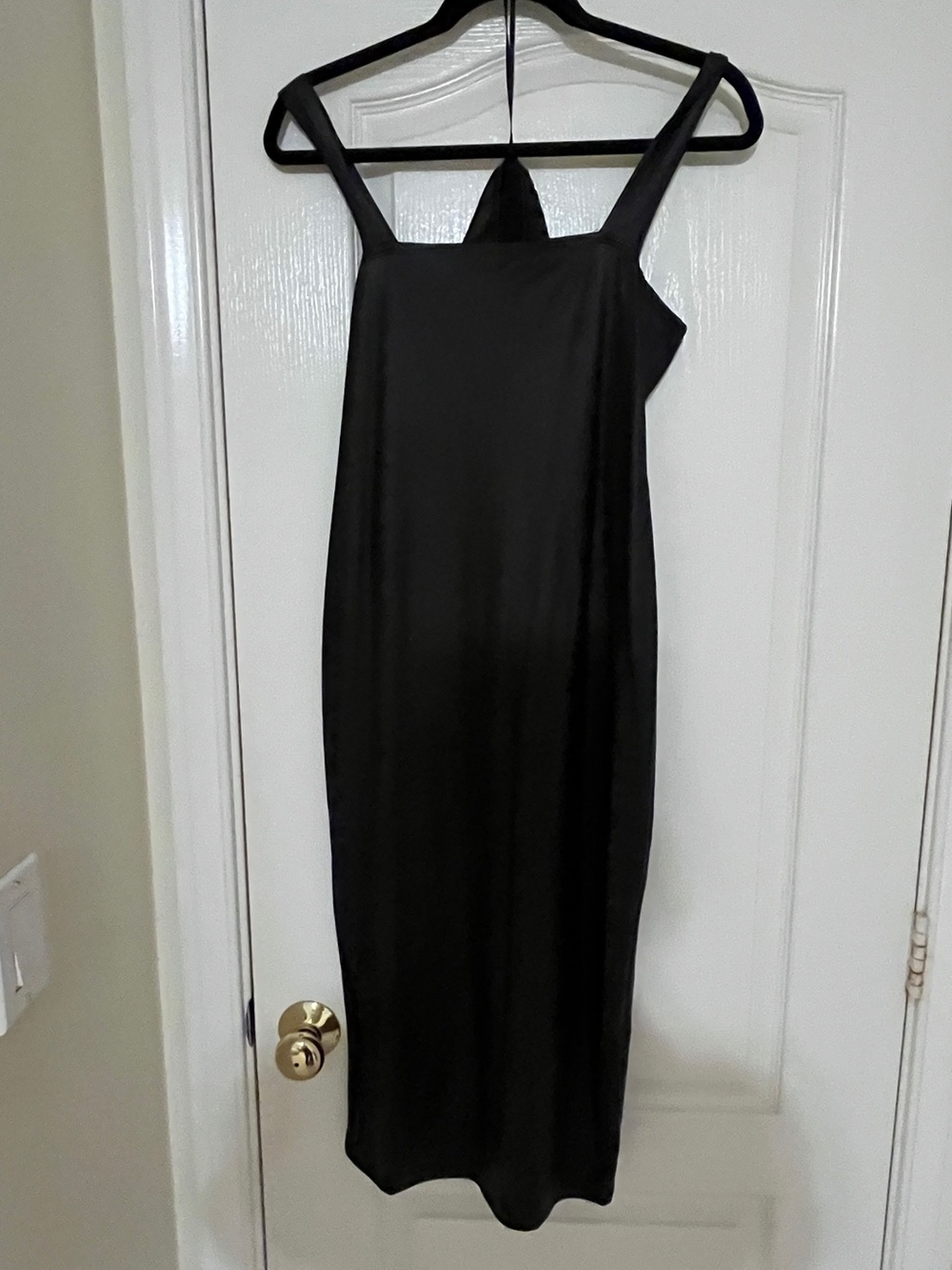 Black pleather dress